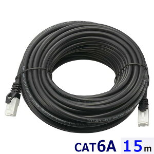�I�[���d�@ PC-N6A150-K LAN�P�[�u�� �c���܂�h�~�݌v (�J�e�S���[6A/����10Gbps/�X�g���[�g/15m/�u���b�N) �ߐ܂�h�~ �܂�Ȃ� ����P�[�u�� �߂��܂�Ȃ�