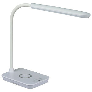 OHM LED �f�X�N���C�g ODS-LDQ338K-W �z���C�g USB�[�d ODS LDQ338KW ���C�����X�[�d �X�}�[�g�t�H���Ή� �w�K�p �I�t�B�X�Ɩ� �f�X�N�Ɩ� LED�Ɩ� �X�^���h���C�g ��ド�C�g