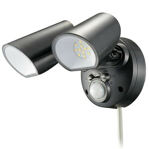 �I�[���d�@ LS-AS2000K4-K LED�Z���T�[���C�g (2��/20W/2000Lm/���FLED/�ی쓙��IPX4/�R�[�h��3m) ���O�Ή� �Z���T�[ ���� �Z���T�[���C�g �h�� �u���b�N ���O�p �l���Z���T�[ ���C�g ���O �R���Z���g ��