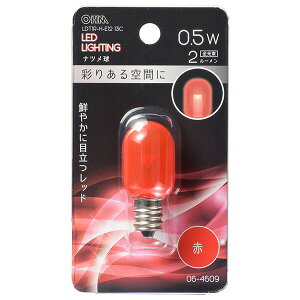 �I�[���d�@ LDT1R-H-E12 13C LED�i�c���� (�����p/0.5W/2lm/�ԐF/T20/E12/�N���A���b�h) �I�[�� �i�c�����` �i�c���� �N���A �i�c���` �����p �N���A���b�h �N���A�ԐF �ԐF