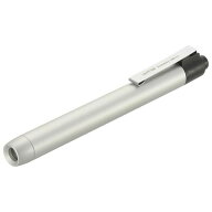 OHM LED ペンライト LH-PY1N-S2 シルバー 懐中電灯 アルミボディ 軽量 防災用 ELECTRIC