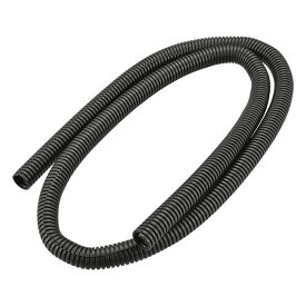オーム電機 DZ-CT10 コルゲートチューブ (難燃性PP/内径10.6mm×1m/黒) スリット入り 電機 オーム 配線カバー 保護 結束 コード ファイ ケーブル 噛みつき防止