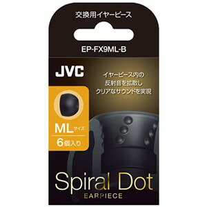 �y10�Z�b�g�z JVC EP-FX9ML-B �����p�C���[�s�[�X ML�T�C�Y 6���� �u���b�N