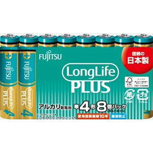 �y5�Z�b�g�z FUJITSU �A���J�����d�r LR03LP �P4�` 8�{�p�b�N �����O���C�t�v���X �x�m�� LongLifePlus LR03LP8S �P4�d�r ���d�r �I�t�B�X �ۑ�
