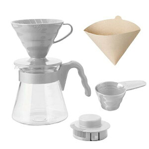 HARIO �n���I V60�R�[�q�[�T�[�o�[02 �Z�b�g �y�[���O���[ 1-4�t�p �R�[�q�[�h���b�v ���{�� VCSD-02PGR �R�[�q�[�h���b�p�[ �H��@�Ή� �O���[ �h���b�p�[ �y�[�p�[�t�B���^�[ �X�v�[�� �l���h��
