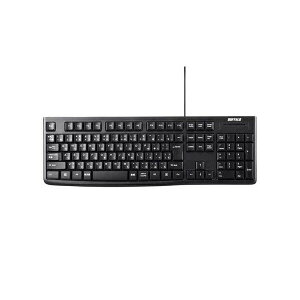 BUFFALO �L���L�[�{�[�h BSKBU100BKZ �X�^���_�[�h USB�ڑ� �u���b�N �o�b�t�@���[ BSKBU 100 BKZ 108�L�[�z�� �W���L�[�{�[�h �X�^���_�[�h �L�[�{�[�h ���͋@�� PC���� �ڑ��@��