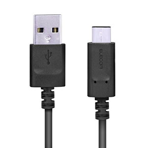 �G���R�� MPA-AC30NBK ELECOM USB TYPE C �P�[�u�� �^�C�vC (USB A to ) 3A�o�͂Œ��}���[�d ���o�C�� �z�� �u���b�N �F�ؕi ���x���m�@�\�t �p�\�R�����Ӌ@�� ���K�F�ؕi ��������