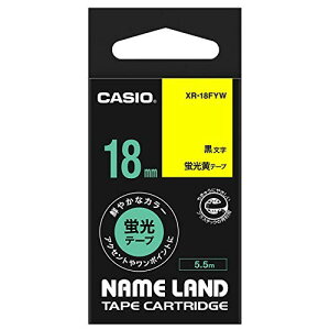�J�V�I XR-18FYW CASIO ���x�����C�^�[ �l�[�������h �e�[�v 18mm �u���� �J�[�g���b�W ���x�����C�^���{�� ���� �u���F�^�C�v ���� �e�[�v���C�^�[ �p�i �I�t�B�X ���[ �e�[�v�J�[�g���b�W ���x