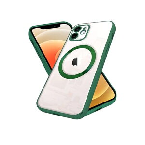 �V�Y�J�E�B�� iPhone12 �P�[�X �J�o�[ MagSafe�Ή� �ϏՌ� �N���A�P�[�X �n�C�u���b�h7 �O���[�� shizukawill