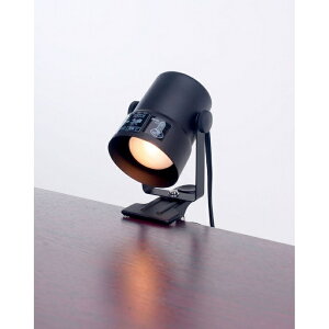 ELPA �N���b�v���C�g SPOT-CR40 �V���[�g �u���b�N �����Ɩ� �G���p �����d�� SPOTCR40BK �X�|�b�g �N���b�v�����C�g LED�Ή� �Ɩ���� �f�X�N �X�^���h �Ɠd