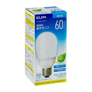 �y10�Z�b�g�z �G���p(ELPA) �d���`�u���� 60W�` 3�g���` �����F E26 EFA15ED/11-A061H