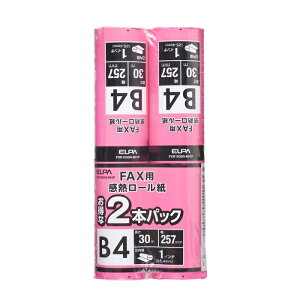�y10�Z�b�g�z �G���p(ELPA) FAX���[���� 1�C���` B4 30m 2���� FXR1030N-B42P