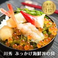 川秀のぶっかけ海鮮丼の具 100g入3個～7個セット 海鮮丼 お中元 父の日 個分け 一人分 簡単 人気 贈り物