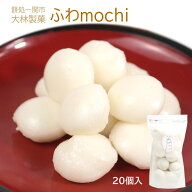 ふわmochi 20個入 餅 岩手県 一関市 大林製菓 ふわもち やわらかい餅 固くならない餅 無添加 味無し