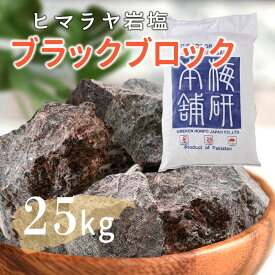 ＼期間限定PT5倍★28日0時〜1日23:59／ 【送料無料】 ヒマラヤ岩塩 業務用 ブラックソルト ブラック岩塩 ブロック 25kg 入浴剤 バスソルト 温浴 リラックス バスタイム ブラック 自然派 まとめ買い