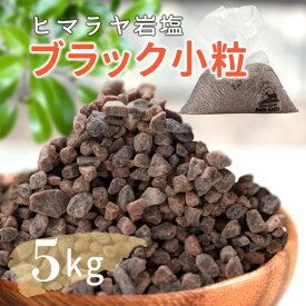 ヒマラヤ岩塩 岩塩 ブラックソルト 小粒 5kg 約2-5mm【送料無料】ブラック岩塩 入浴剤 バスソルト 温活 リラックス バスタイム 天然 ブラック 天然　自然派