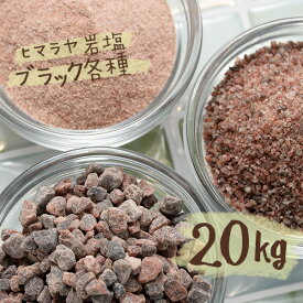 【送料無料】 ヒマラヤ岩塩 ブラックソルト ブラック岩塩 各種 20kg 入浴剤 バスソルト 【今ならレビュークーポンプレゼント!】 天然 ブラック