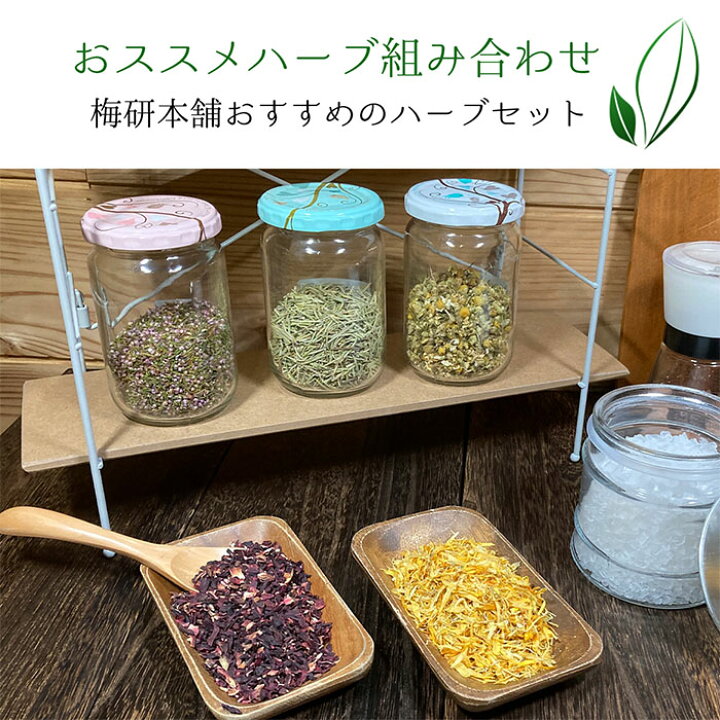 楽天市場 送料無料 ハーブティー 食べる ハーブ 1番人気セット 各5g 計15g ローズマリー マリーゴールド レモンバーム ドライハーブ 高品質 女性 イライラ解消 睡眠 女性 ティーバッグ 健康とリラックスの通販 梅研本舗