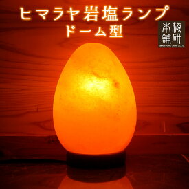 ヒマラヤ岩塩ランプ [Newドーム型] 岩塩 ランプ 照明 インテリア グッズ 癒し テーブルランプ ベッドライト 間接 ベッドサイド 送料無料 ライト 飾り
