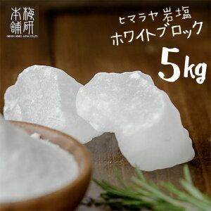 岩塩 ヒマラヤ岩塩 食用 ホワイトソルト ブロック 5kg HACCP管理 BRC認証 ハラール認証 ホワイト岩塩 しお 熱中症 対策