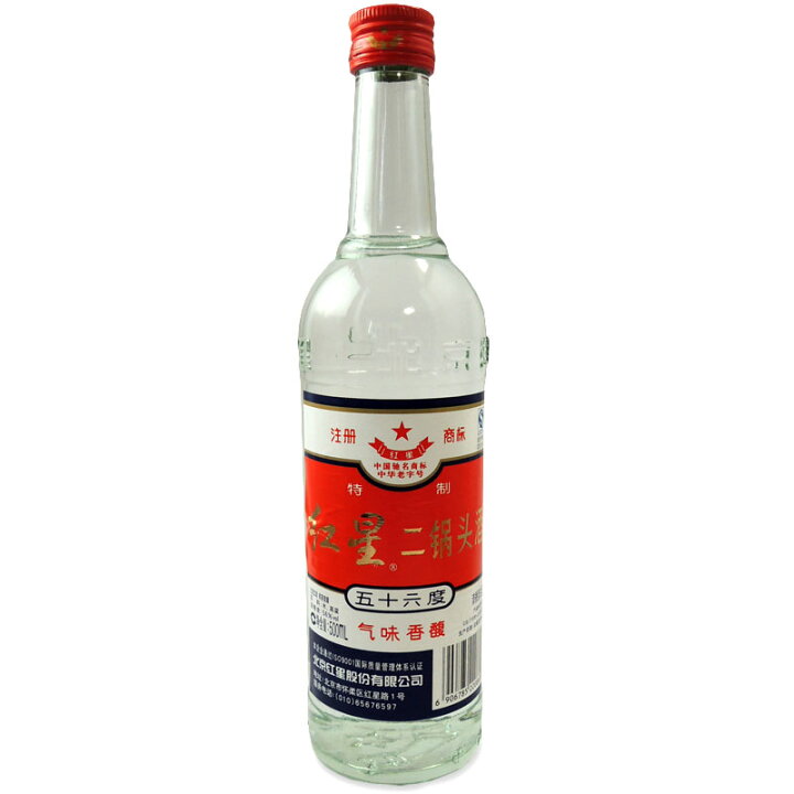 楽天市場】白酒 中国酒 特制☆紅星 二鍋頭酒 (アルコードシュ) 500ml 