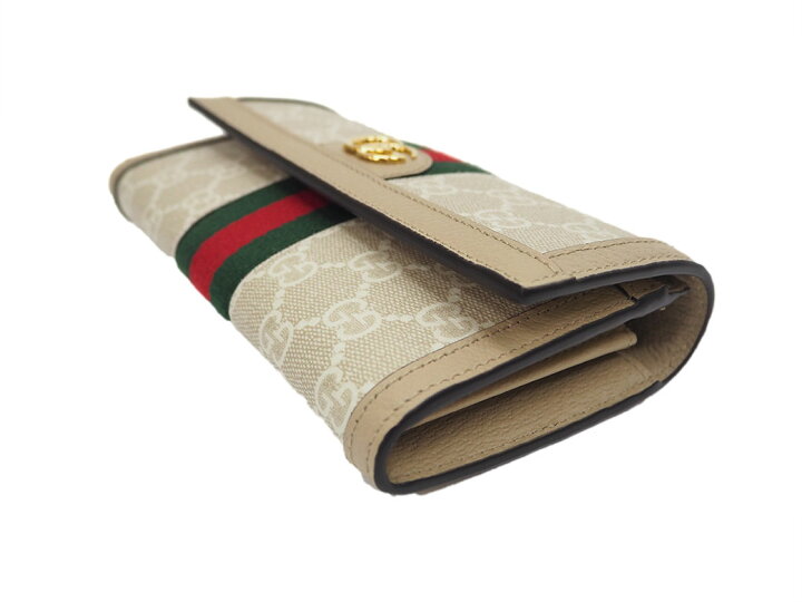 楽天市場】グッチ オフィディア GGコンチネンタル ウォレット ベージュ  