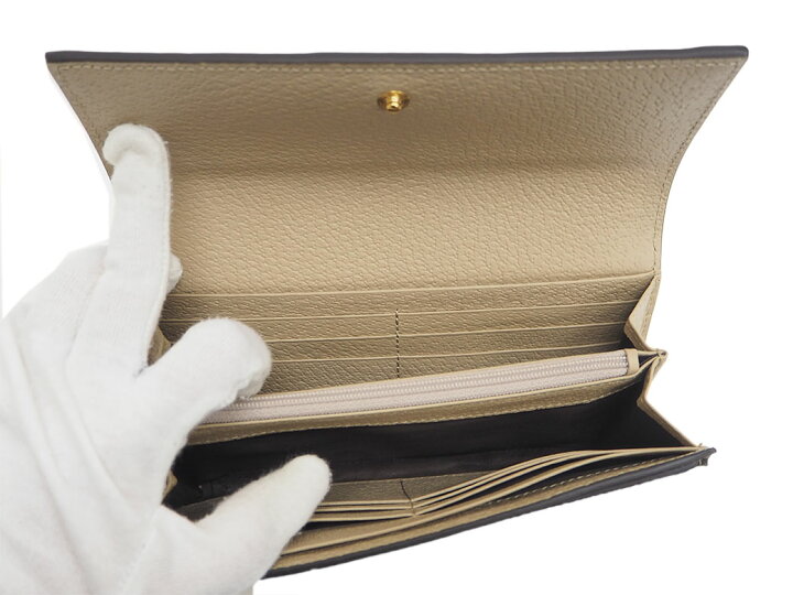 楽天市場】グッチ オフィディア GGコンチネンタル ウォレット ベージュ  