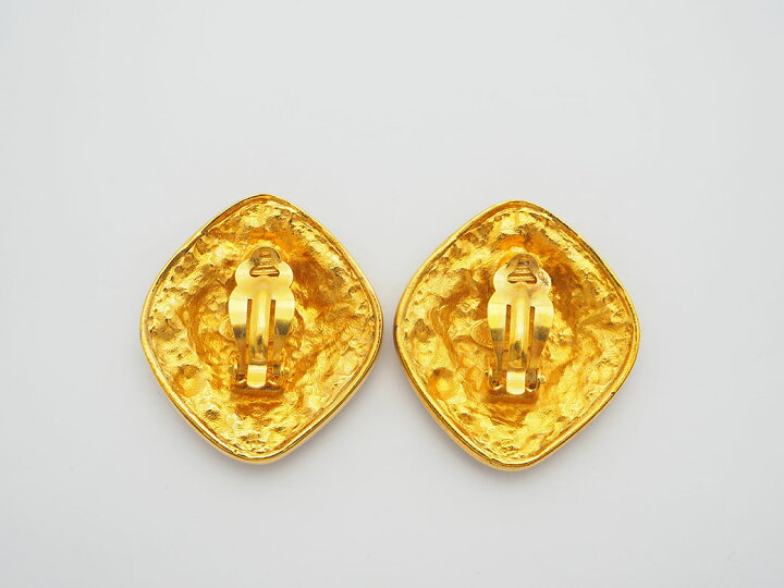 楽天市場】シャネル ヴィンテージ ひし形 アラベスク ココ イヤリング  