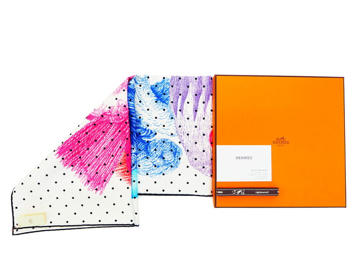 楽天市場】エルメス カレ90 スカーフ 羽と羽飾り PLUMETS ET PANACHES  