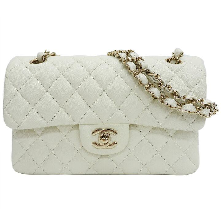 楽天市場】シャネル キャビアスキン マトラッセ23 Wフラップ Wチェーン  