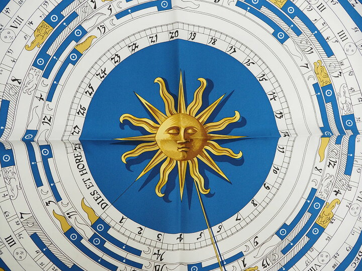 楽天市場】エルメス カレ90 スカーフ 占星術 ASTROLOGIE ブルー  