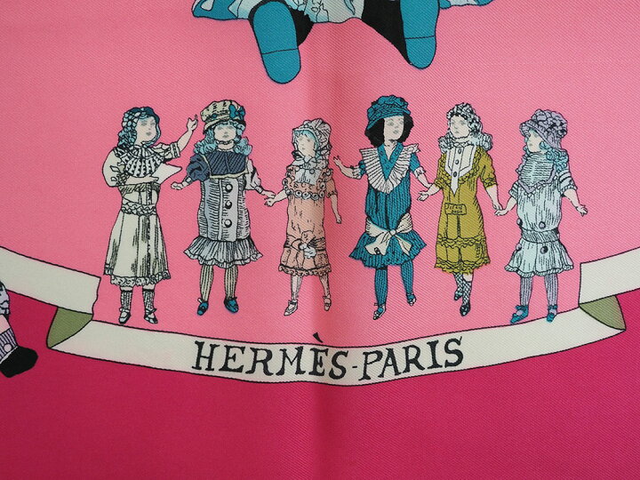 楽天市場】エルメス カレ90 スカーフ ハロードリー HELLO DOLLY 人形  