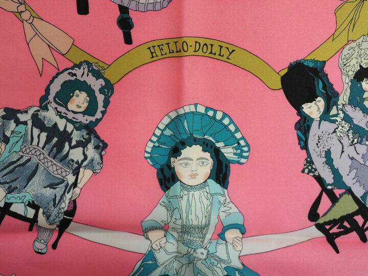 楽天市場】エルメス カレ90 スカーフ ハロードリー HELLO DOLLY 人形  