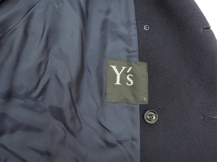 楽天市場】ワイズ ヨウジヤマモト ウール ロングコート ネイビー YV  