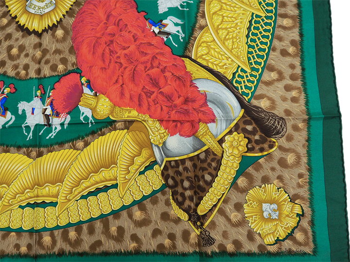 楽天市場】エルメス カレ90 スカーフ CASQUES et PLUMETS 面貌のない兜  