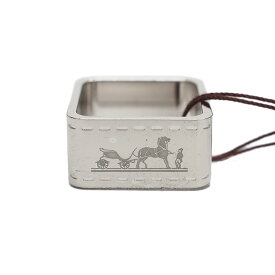 エルメス ボルデュック スカーフリング スクエア シルバー レディース スカーフ留め HERMES【未使用品】【中古】