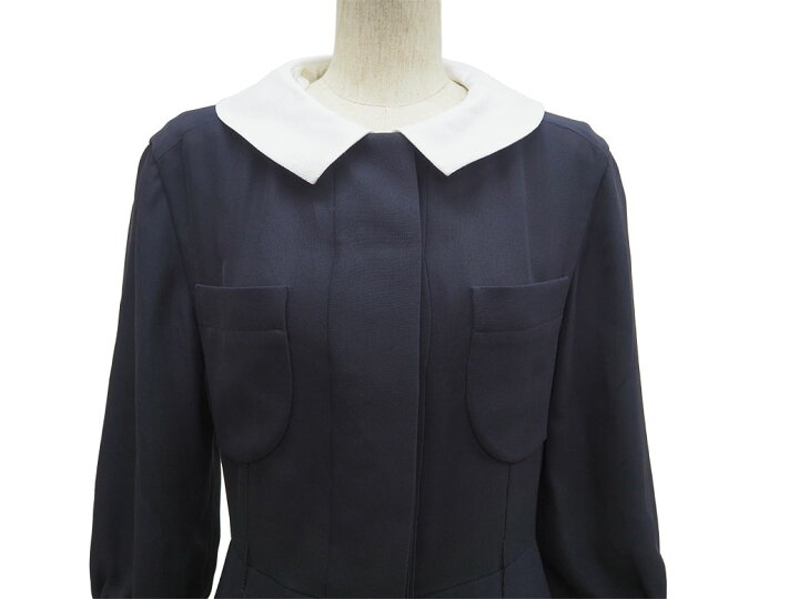 楽天市場】シャネル シルクワンピース ネイビー レディース 34(XS〜S  