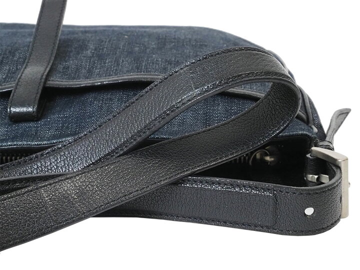 楽天市場】プラダ デニム ショルダー バッグ ネイビー VA0182 メンズ  