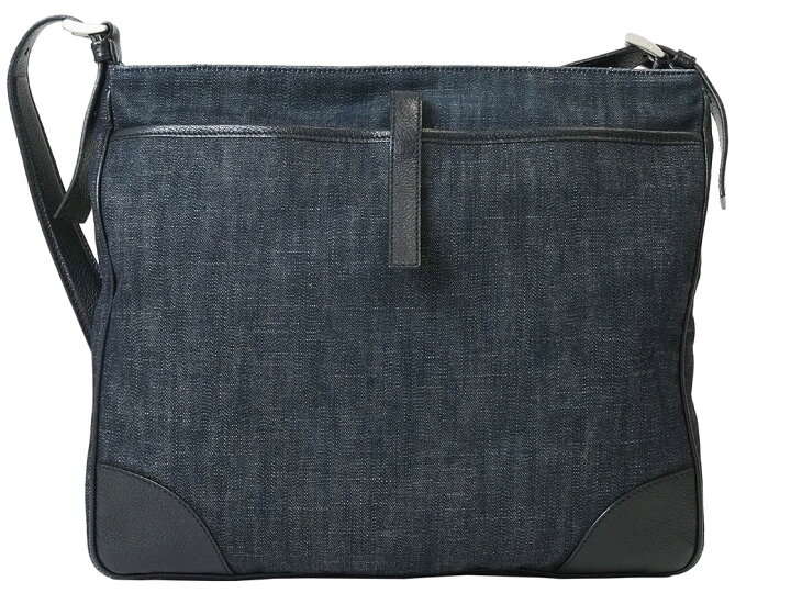 楽天市場】プラダ デニム ショルダー バッグ ネイビー VA0182 メンズ  