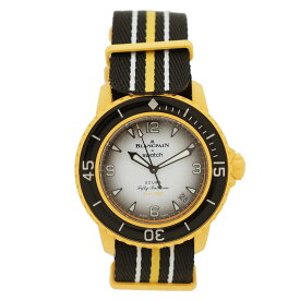 ブランパンスウォッチ パシフィックオーシャン スキューバ フィフティ ファゾムス 腕時計 SO35P100 BlancpainXSwatch【未使用品】【中古】