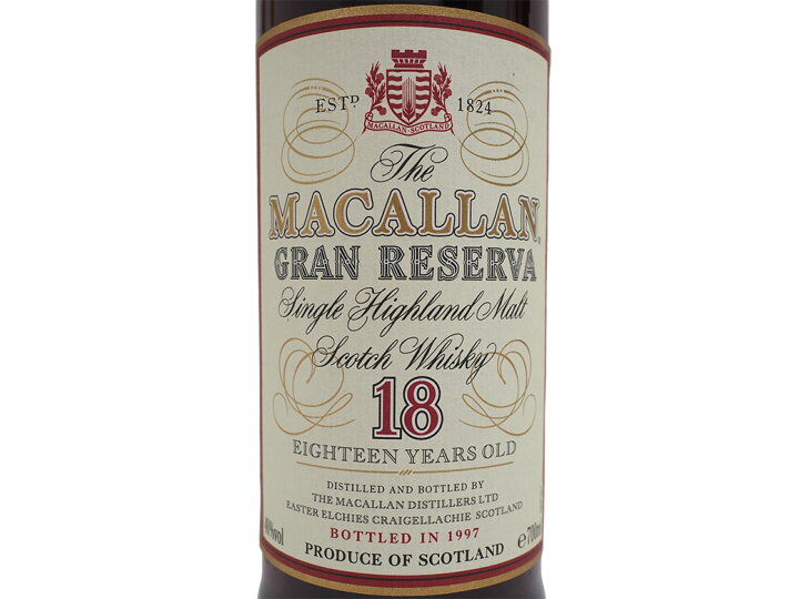 楽天市場】マッカラン グランレゼルバ The MACALLAN 18年 1997 700ml 