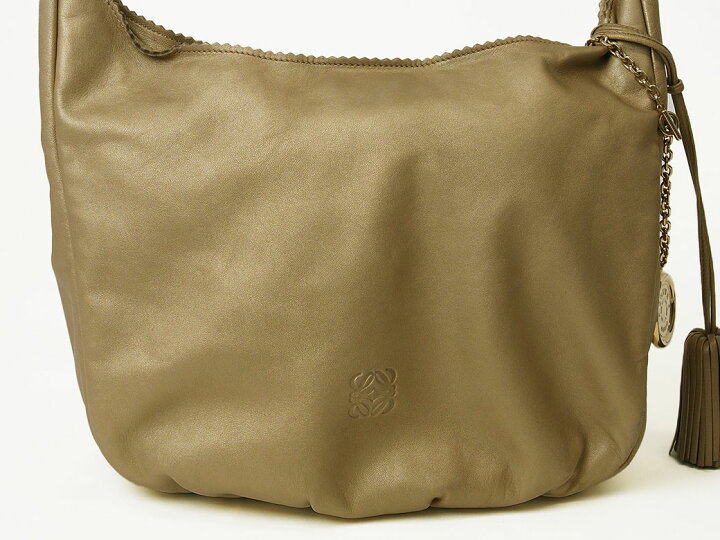 楽天市場】ロエベ アナグラム ワンショルダーバッグ ゴールド  