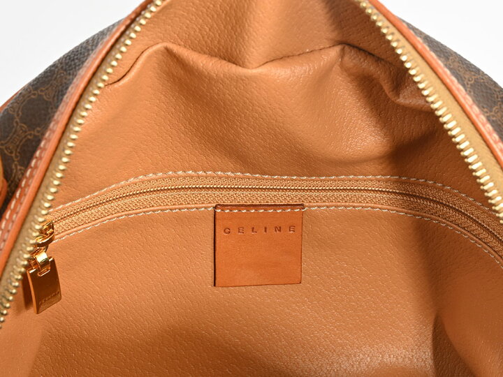 楽天市場】セリーヌ マカダム ハンドバッグ ブラウン レディース PVC  