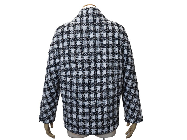 楽天市場】シャネル コットン ツイード ジャケット 服 ホワイト 