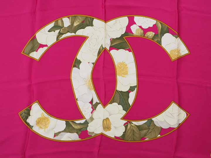 楽天市場】シャネル CHANEL スカーフ カメリア ココ チェーン ピンク  