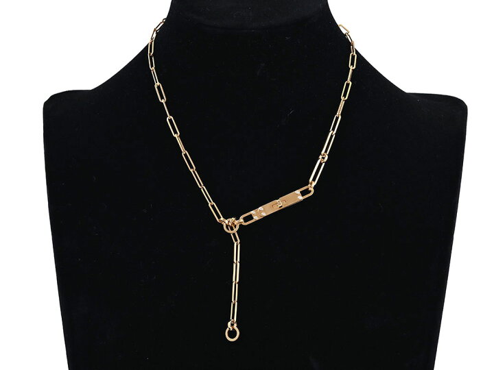 楽天市場】エルメス ケリーチェーンラリアット ネックレス ゴールド  