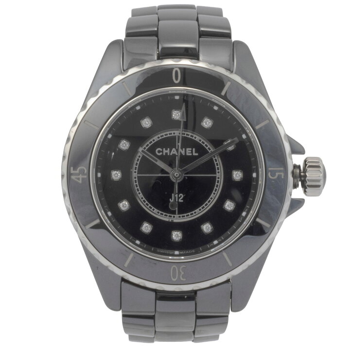 楽天市場】シャネル J12 12Pダイヤ 33mm 腕時計 H5701 ブラック 