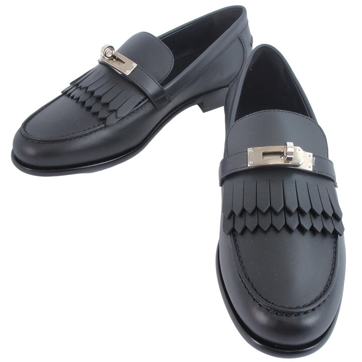 楽天市場】エルメス HERMES ローファー レディース モカシン 38 24.5cm  