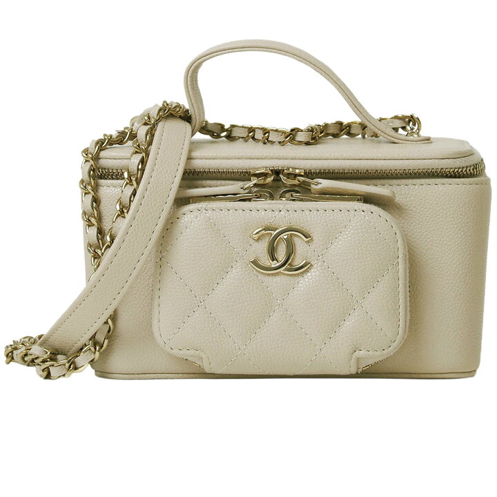 楽天市場】シャネル バニティ 2WAYチェーンショルダー バッグ ベージュ  