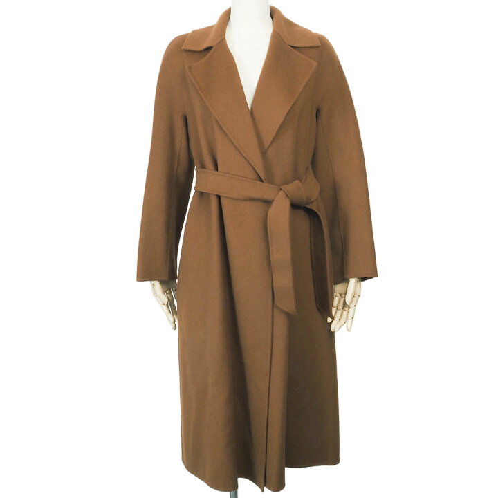 楽天市場】マックスマーラ ラップコート アウター ブラウン 601601196  
